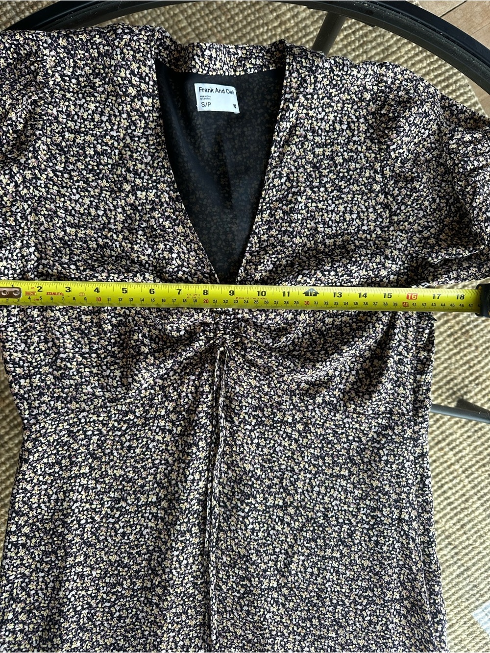 Frank & Oak Brown Floral Midi Dress - Picture 8 of 9